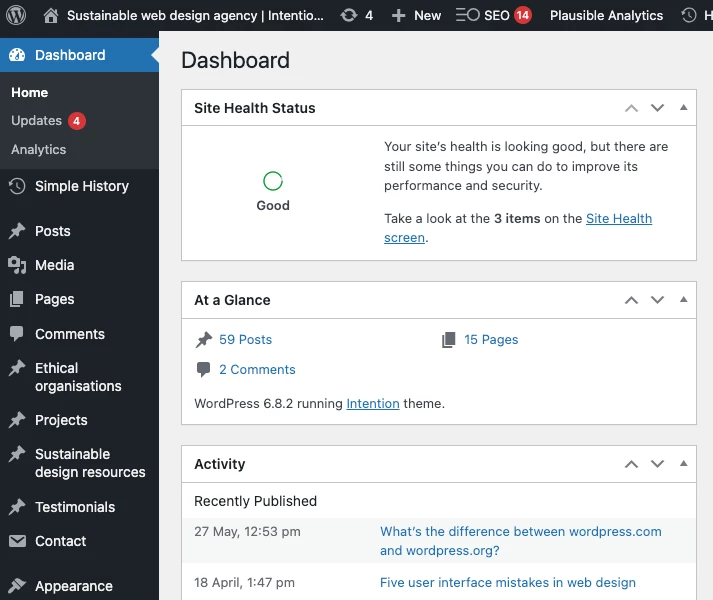 wordpress maintenance service
